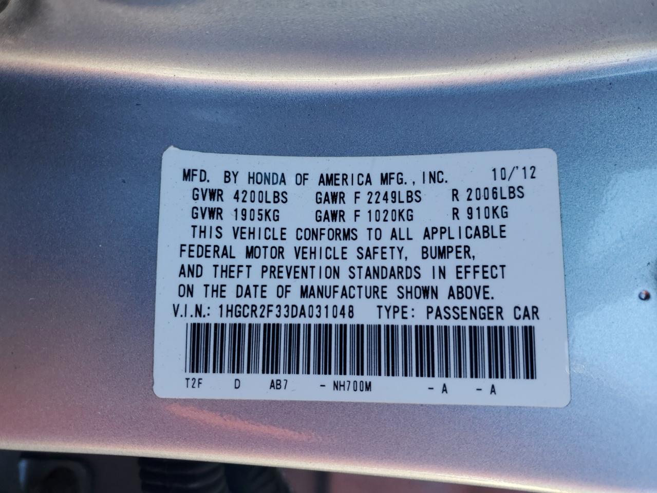 Honda Accord Lx Image 8