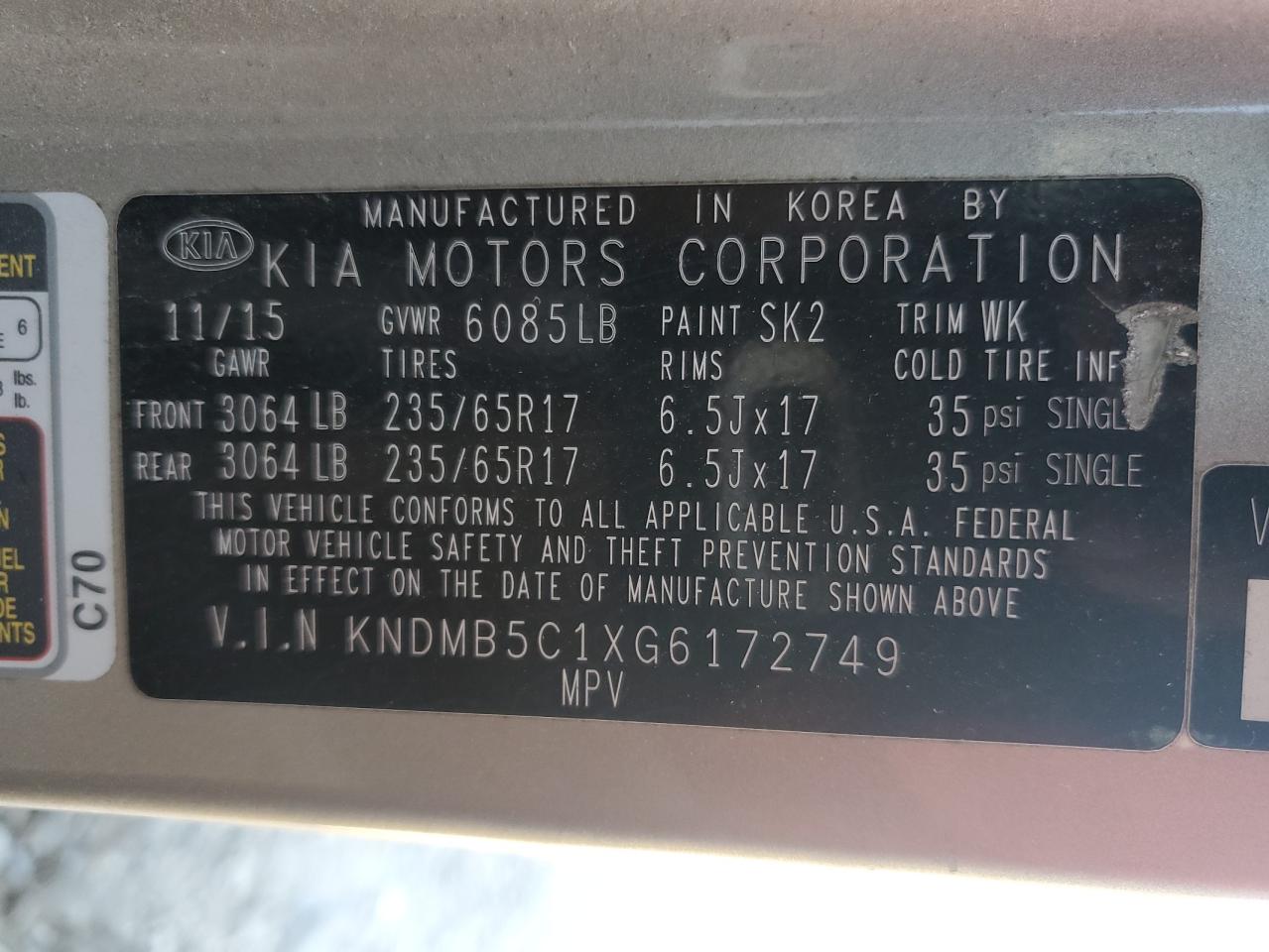 Kia Sedona Lx Image 13