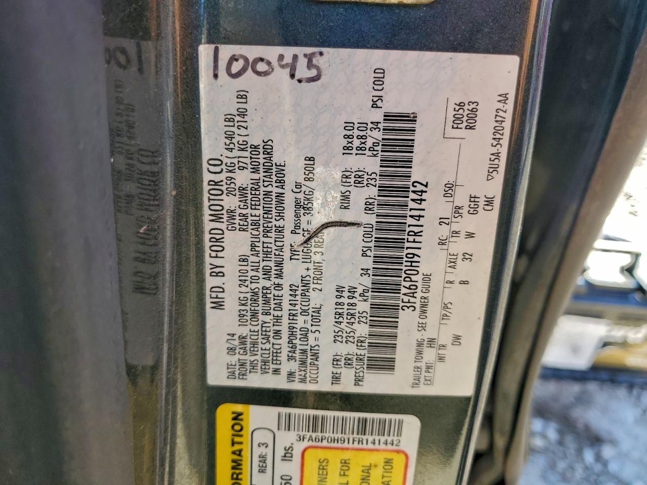 Ford Fusion Se Image 8