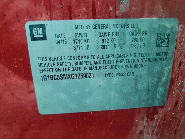 Chevrolet Cruze Ls Image 7