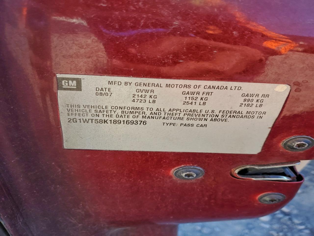 Chevrolet Impala Lt Image 8