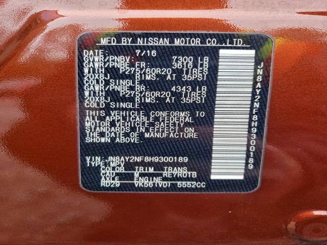 Nissan Armada Platinum Image 10