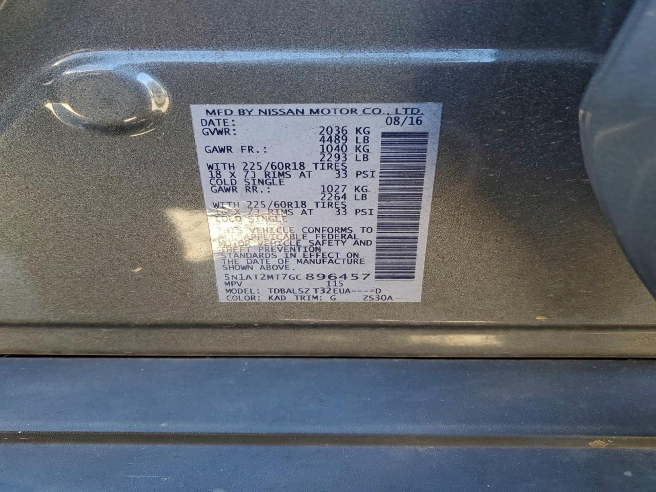 Nissan Rogue S Image 13