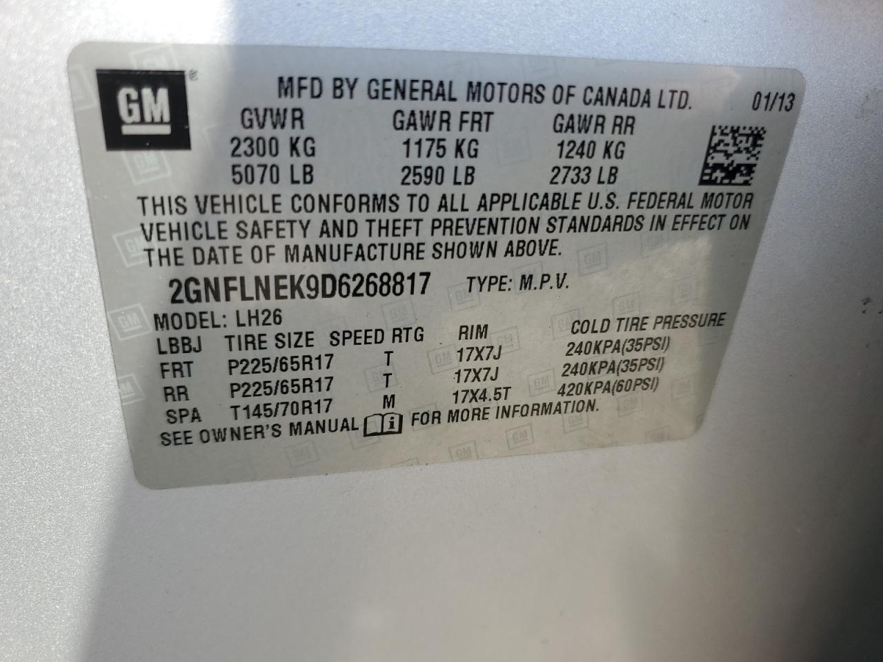 Chevrolet Equinox Lt Image 13