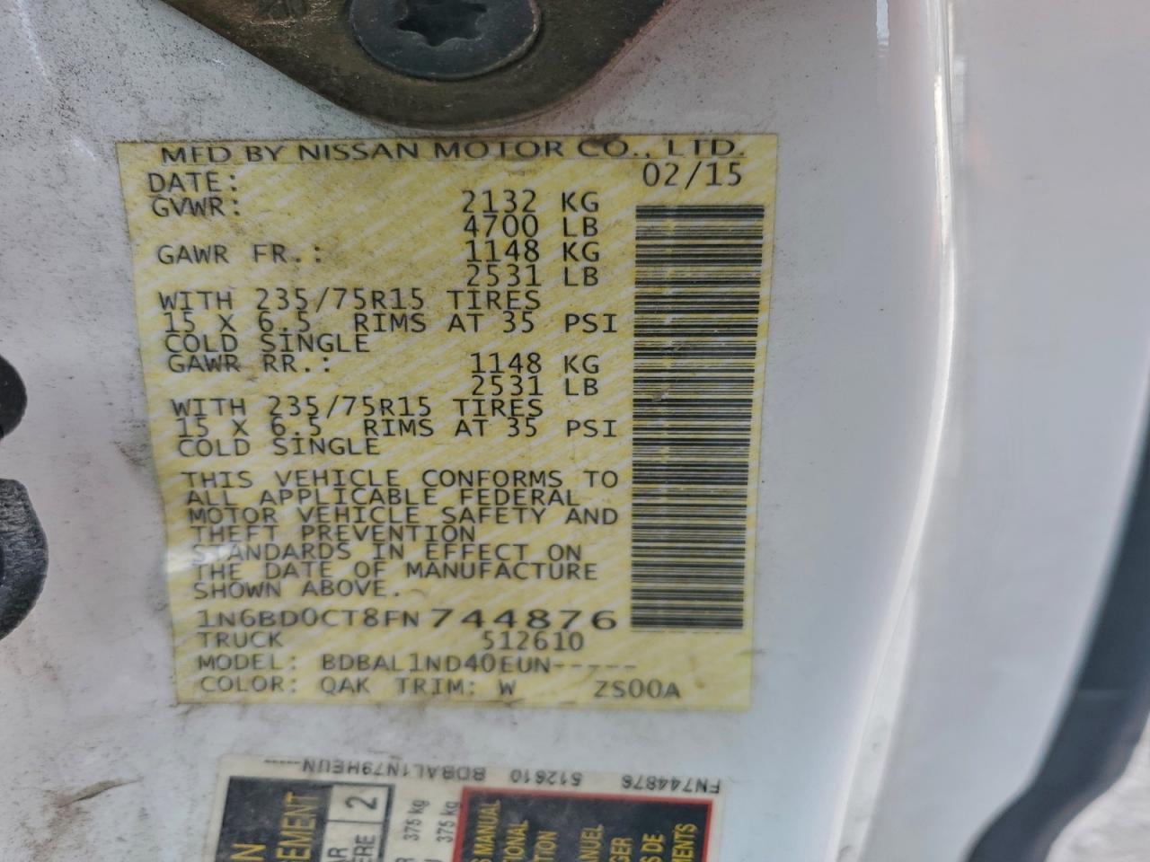 Nissan Frontier S Image 10