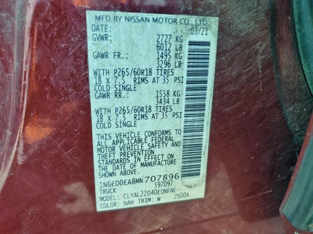 Nissan Frontier S Image 9