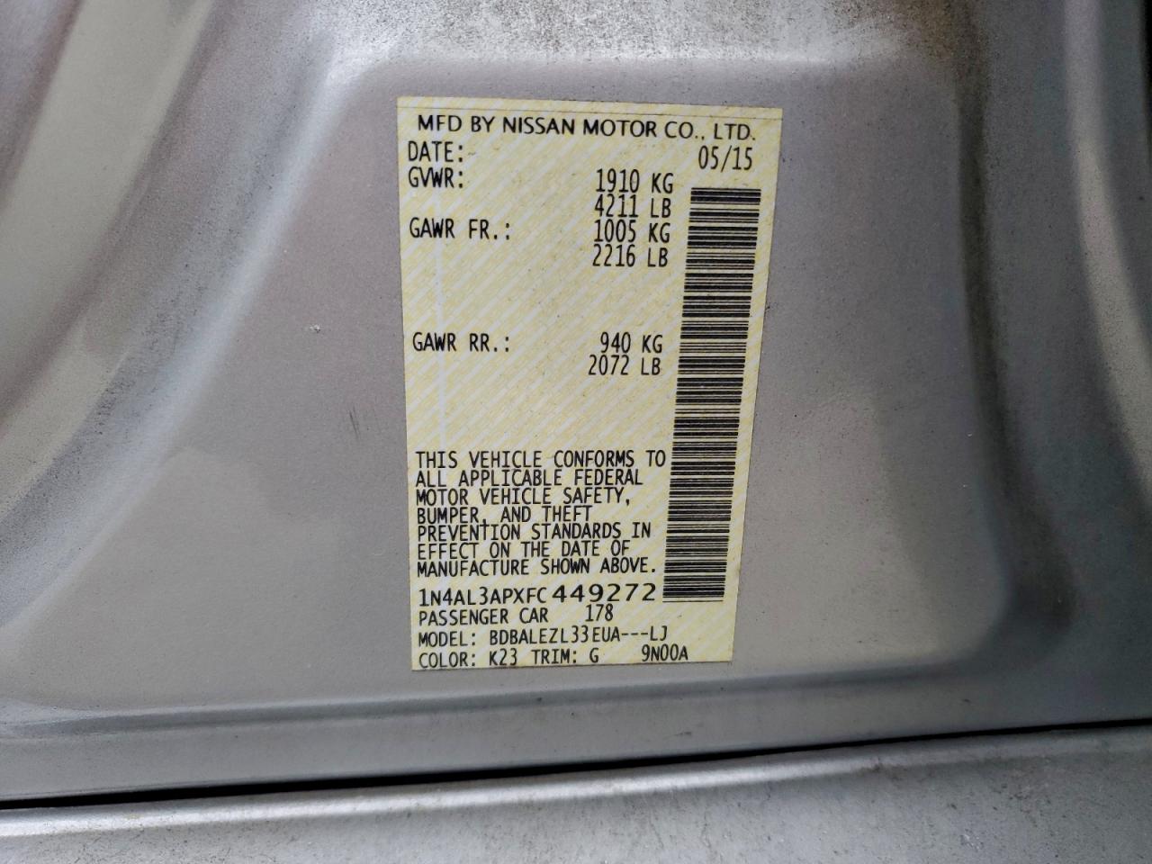 Nissan Altima 2.5 Image 2