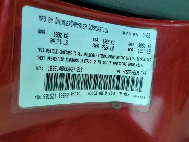 Dodge Stratus Se Plus Image 10